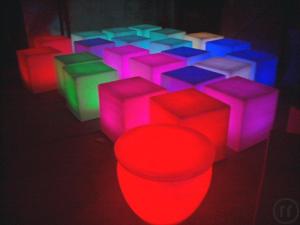 2-LED Würfel Cube für Loungecharakter mit Akku