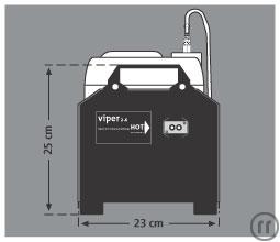 2-Viper 2.6 Profinebelmaschine, 15m Auswurf, 2600W, inkl. 5l Fluid