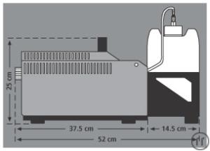 3-Viper 2.6 Profinebelmaschine, 15m Auswurf, 2600W, inkl. 5l Fluid