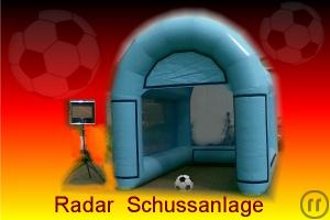 1-Fußballradar/Radar Schussanlage mit Käfig aufblasbar.