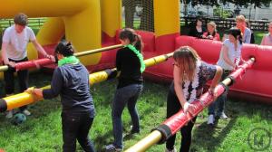 3-Fußball-XXL Riesenkicker - Menschlicher Kicker - Fußball Event - Sommerfest - Mensche...