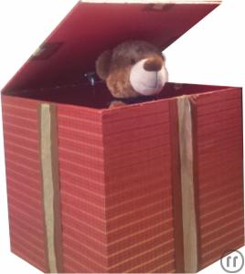 2-Geschenk - Kiste Teddy, selbstöffnend