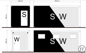 2-Mietcontainer Standard:
Schleusencontainer bis 4 AN
Typ 6255