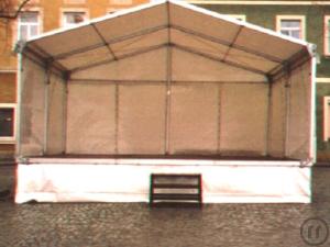 1-Bühne mit Dach Zeltüberdachung 6x6m