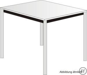 1-Tisch quadratisch 80x80