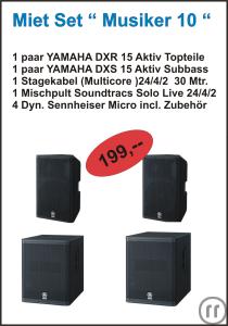 Optimal für Band`s, Musiker oder Alleinunterhalter. Ob Bose oder Yamaha immer das Richtige für Sie !