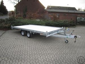 1-Universal- Autotransport Anhänger mit Seilwinde und gschlossenem Aluminiumboden