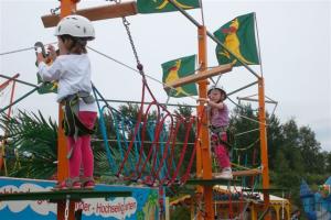 4-mobiler Klettergarten für Kinder 
die Attraktion für Ihr Event