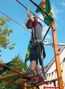 5-mobiler Klettergarten für Kinder 
die Attraktion für Ihr Event