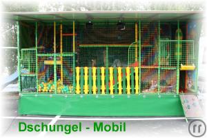 Dschungel-Spielmobil, wetterunabhängie Kinderattraktion für ca. 2 - 10 Jährige