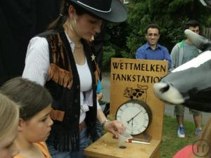3-Wettmelken / Melk-Kuh / Lebensechte Kuh für Wettbewerbe und Funaktionen mieten