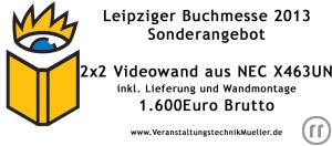 2-2x2 Videowand aus NEC X463UN nur 5,9mm Stegbreite 1080p