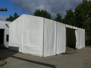 1-Lagerzelt: 7,5 m x 20m x 4,20 m
zum Zwischenlagern, Baustellenüberdachung, ect.