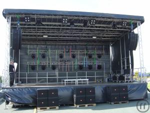 Bühne, mobile Bühne, Mobile Show - Bühne, Showbühne, Anhängerbühne mit 62 qm Grundfläche 10m x 6m