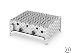 1-Profi Gasgrill 60 x 50 cm = Stangerät komplett mit Untergestell !