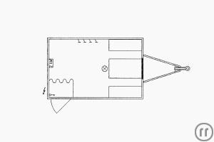 2-Bauwagen, Baubude 3,5 m