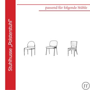 3-Stuhlhusse Polsterstuhl