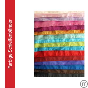 Schleifenbänder in vielen verschiedenen Farben