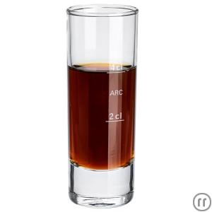 Schnapsglas mit Füllstrich