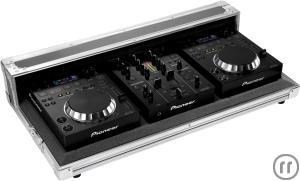 1-Pioneer DJ Case , 2x CDJ-350 Mediaplayer + DJM-350 Mischpult. Tolles DJ Set