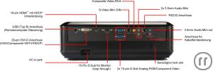 5-Tageslicht Projektor 3500 ANSI » HD » Lensshift » 3D » Beamer Perfekt f&u...