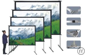 Mobile Grossbildleinwand » Draper Aufprojektion » 360cm x 270cm » Fast-Fold » verschiedene Größen