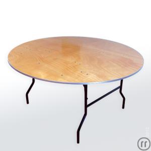 1-Banketttisch, Bufetttisch, Tisch Rund, Catering - 150cm Durchmesser