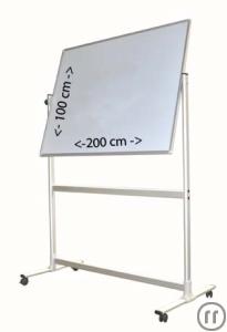 1-Whiteboard mieten 200x100cm (Mobil und Drehbar) incl. kostenlosen Aufbau und Abbau