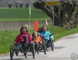 1-Westmecklenburg Insel Poel Ostseeküste mit KMX Liegerad erfahren Ostsee Liegedreirad Fahrrad