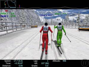 3-Laufsimulator - Ski-Langlaufsimulator - Doppel