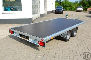 3-Auto- / Unitransporter PLattform mit Rampen 3000 kg