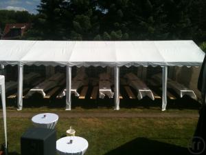 4-Festzelt - Partyzelt - Zelt - Gartenzelt 5 x 10m auf Wunsch mit Boden u. Ausstattung