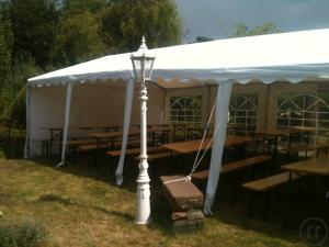 2-Festzelt - Partyzelt - Zelt - Gartenzelt XXL in 10 x 6 oder 5 x 12 m auf Wunsch auch mit Boden