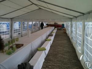 4-Festzelt - Partyzelt - Zelt - Gartenzelt XXL in 5 x 20 m ohne Boden
