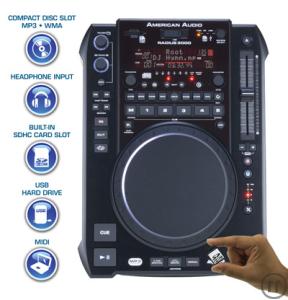 3-DJ Set, DJ Mixer/Mischpult mit DJ CD Playern, 1x Pioneer DJM 700 und 2x American Audio Radius 3000
