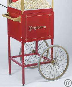 2-Profi Popcornmaschine 8oz Golden Popcorn Auf Wunsch mit Nostalgischen Unterwagen