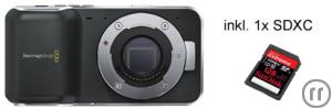 1-Blackmagic Pocket Cinema Camera mit Panasonic Lumix G X Vario PZ 14-42mm