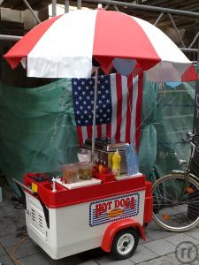 2-Hot Dog Push Cart