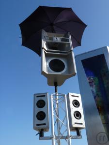 1-Modulares Sound-System für Messestände bis zu 1000m²