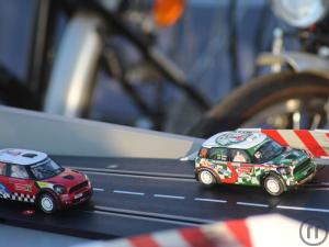 5-Carrera Rennbahn mit Pedalantrieb / Fahrrad Careravahn / Slotcar Racing mit Fahrrädern mieten