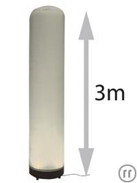 2-Airtube 3m mit LED- Beleuchtung, Deko- Leuchtsäule