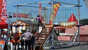 2-mobiler Kinderhochseilgarten - Klettergarten für Kinder mieten