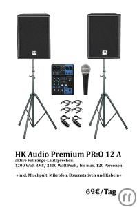 1-PA Lautsprecher Beschallungsanlage HK Audio Premium PR:O 12 A
