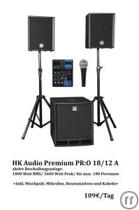 PA Beschallungsanlage HK Audio Premium PR:O 18 A / 12 A