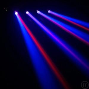 4-Partypower Lichtset: 4 LED Scheinwerfer auf Stativ UND 1 LED-Licht-Effekt: 59,- € / Tag