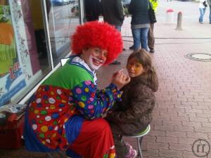 2-Clown Rosso mit Ballonmodellieren und/oder Kinderschminken