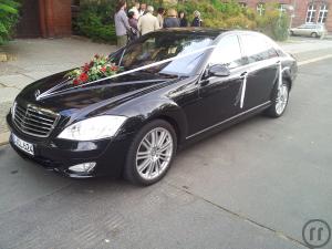 Mercedes Benz S-Klasse 500 lange Version schwarz mit Chauffeur