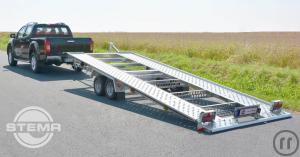 Autotransportanhänger, PKW-Transporter kippbar mit Seilwinde