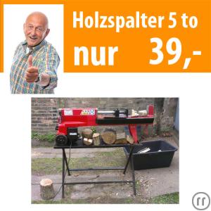 1-Holzspalter 230 Volt 7 to 52 cm