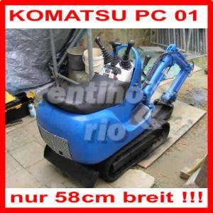 Minibagger Komatsu PC01 Der wohl kleinste Minibagger der Welt ! nur